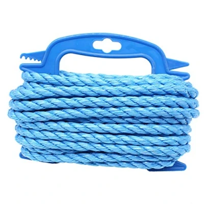 Image of EAI Blue Rope General Purpose Polypropylene 10mm Diameter x 10 Metre Length On Handy Winder