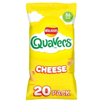 Image of Walkers Quavers Cheese Multipack Snacks Crisps 20x16g