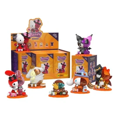 Image of Mighty Jaxx Sanrio Kandy x Spooky Fun Edition Sealed Tray of 6 Contains No Duplicates Blind Box Toy Collectible Figurines