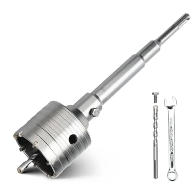 Image of hsawbit 65mm Core Drill Bit SDS Concrete Hole Cutter with 220mm Shank, Masonry Saw Wall Holesaw for Brick Stone