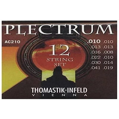 Image of Thomastik Saiten für Akustikgitarre Plectrum Acoustic Series Satz AC210 Extra Light 12 string nickelfrei