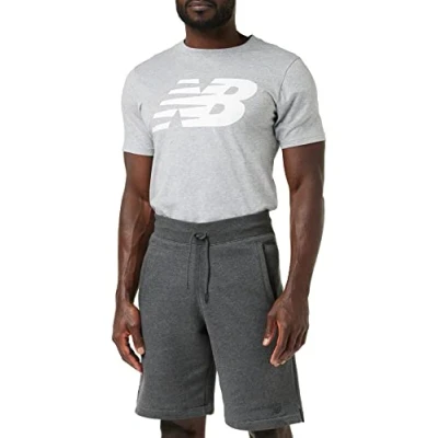 Image of New Balance Classic Core Fleece Short, Men, Heather Charcoal, S