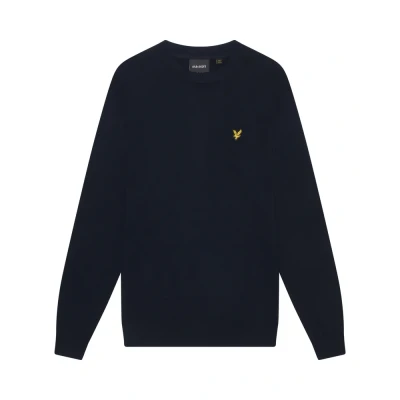 Image of Lyle &amp; Scott CREW NECK Jumper, Men&#039;s, Size: Large, Dark navy