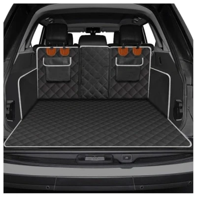 Image of WEQTYSAB Dogs Car Boot Liners, for Audi Q6 e Tron 2024+ Nonslip Waterproof Protector Scratchproof Dirt Resistant Liner