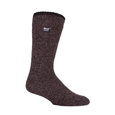 Image of HEAT HOLDERS Mens Thick Winter Outdoor Merino Wool Thermal Socks with Reinforced Heel and Toe (6 11 uk, Brown (Merino))