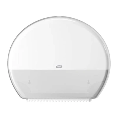 Image of Tork Jumbo Toilet Roll Wall Mounted Dispenser White T1, High Capacity, Elevation Range, 554000