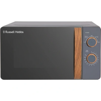 Image of Russell Hobbs RHMM713G N microwave Countertop Solo 17 L 700 W Grey, Wood