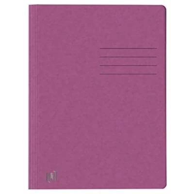Image of Oxford 25 x A4 Cardboard File Folders Purple
