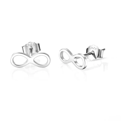 Image of Philip Jones Sterling Silver Infinity Earrings
