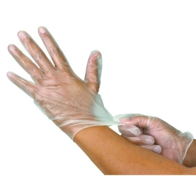Image of 1000 (10 Box) x Vinyl Latex Powder Free Gloves Disposable Clear Food Medical etc. (Medium)