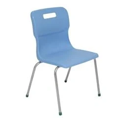 Image of Titan 4 Leg Chair Size 5 430mm Seat Height Sky Blue T15 CB
