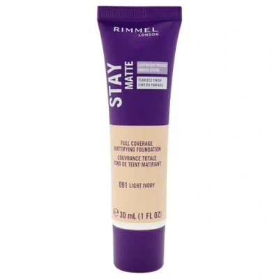 Image of Stay Matte Lightweight Mousse Foundation 091 Light Ivory by Rimmel London for Women 1 oz