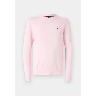 Image of Tommy Hilfiger Essential CREW NECK Jumper, Men&#039;s, Size: XS, Light pink