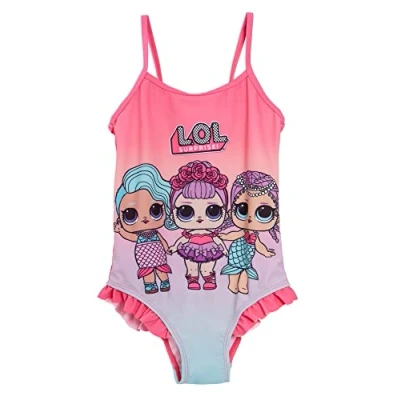 Image of Girls LOL Surprise Swimsuit 4 5 Years Pink