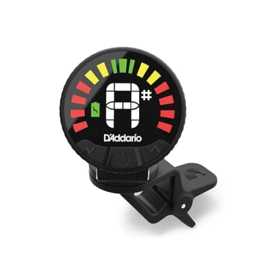 Image of D&#039;Addario Nexxus 360 Rechargeable Cello &amp; Bass Tuner Clip On for Auto Powers Off Adjustable Full Color LED Screen