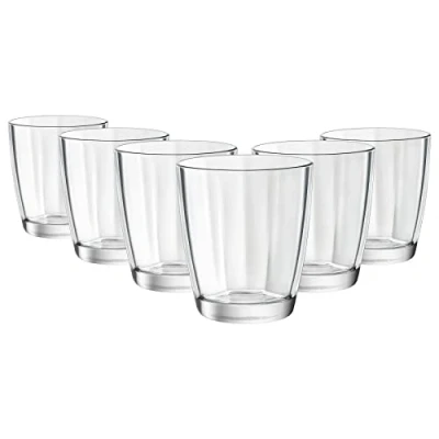 Image of 6x Clear 390ml Pulsar Tumbler Glasses By Bormioli Rocco