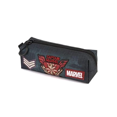 Image of Marvel Captain Force Square HS Pencil Case, Military Green, 21 x 7 cm