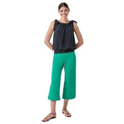 Image of Roman Originals Women Bow Detail Shirred Hem Top Ladies Spring Everyday Summer Evening Vacation Work Holiday Sleeveless Smart Casual Black Size 20