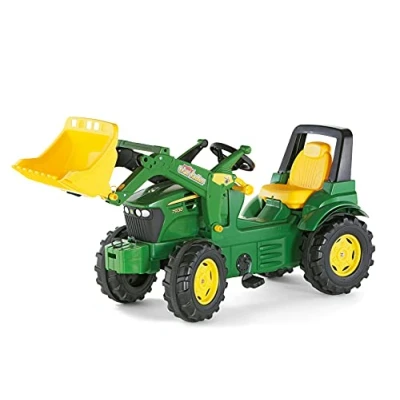 Image of rolly toys rollyFarmtrac John Deere 7930 with Loader 710027, Green yellow