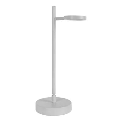 Image of Näve LED table lamp Lupa, white, height 45 cm, metal, touchdim