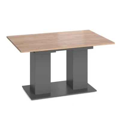 Image of Vicco Dining table Dix, Anthracite/Gold power oak, 140 x 90 cm