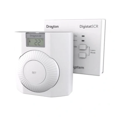 Image of Drayton Digistat+ Radio Frequency Wireless Programmable Room Thermostat with SCR RF601 5Y