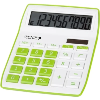 Image of Genie 12266 Desktop Calculator Green