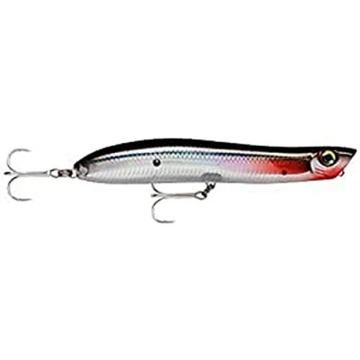 Image of Rapala MaxRap Walk&#039;n Roll Lure with Two No. 2 Hooks, Surface Swimming Depth, 13 cm Size, Flake Silver