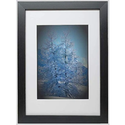 Image of Black Frame with Whit Mount (Black White Mount, 12&quot;X10&quot; for 10&quot;X8&quot; Picture)