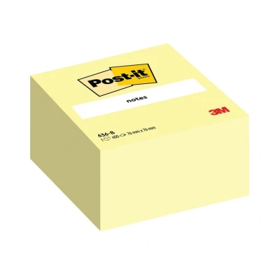 Image of Post it Note Cube 76 x 76mm Canary Yellow