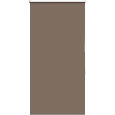 Image of vidaXL Roller Blind Blackout Coffee 80x150 cm Fabric Width 75.7 Polyester