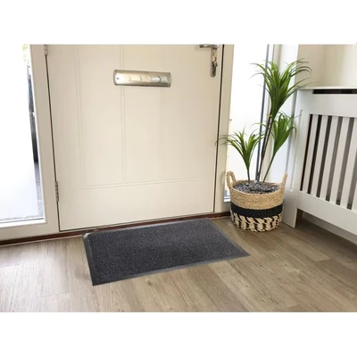 Image of Groundsman Dirt Guard Cotton Barrier Doormat 50 x 80cm Anthracite