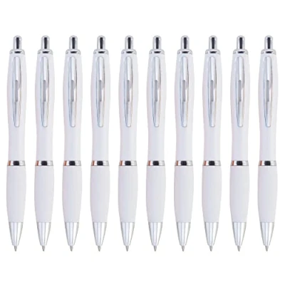 Image of presents &amp; more Ballpoint Pen, White, 10 Count (Pack of 1)