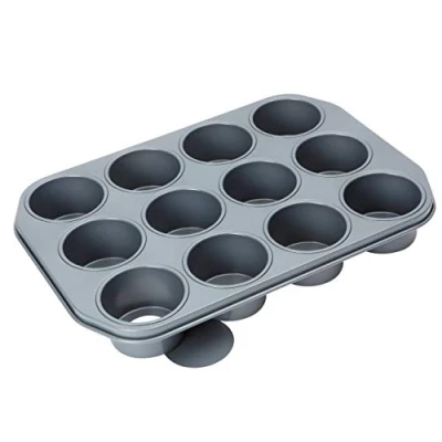 Image of Dexam Bakers Pride Professional Non Stick 12 Cup Dessert Pan Loose Bases