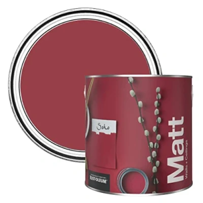 Image of Rust Oleum Colours Matt Emulsion Wall and Ceiling Paint Soho 2.5L