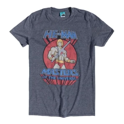 Image of TruffleShuffle Mens Classic He Man T Shirt Blue