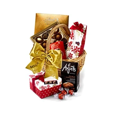 Image of Artisanal Chocolate Gift Set Indulgence Hamper with Luxury Chocolates, Double Biscuits, Swiss Selection Gifts for Mum, from Regency Hampers