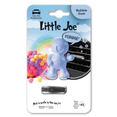 Image of Little Joe OK Mini Blister +/ 45 Days Fresh Fragrance in the Car/Fresh Air Car/Perfume Frais Dans la Voiture/Profumo Fresco Macchina (Light Blue/Bubble Gum)