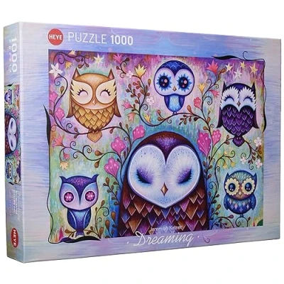 Image of Heye 29768 Great Big Owl Puzzle (1000 Piece),Silver
