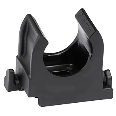 Image of Pipe Clip 16 mm Black Set of 200