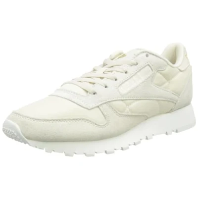 Image of Reebok Women&#039;s Classic Leather Sneaker, ALABAS/Goldmt/Chalk, 4.5 UK