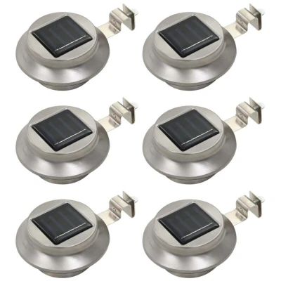 Image of vidaXL Outdoor Solar Lamps 6 pcs LED Round 12 cm White