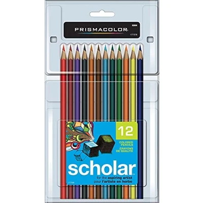 Image of Prismacolor 92804 Scholar Colored Pencils, 12 Count,Assorted