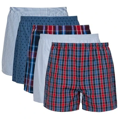 Image of Gildan Men&#039;s Underwear Boxers, Multipack Shorts, Navy/Red Assorted (5 Pack), XXL (Pack of 5)