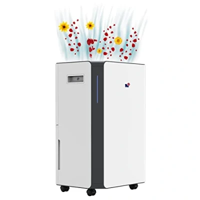Image of Morris 20L/Day Dehumidifier, Digital Display, Continuous Drainage, Sleep Mode, Timer, Laundry Drying Ideal for Damp and Condensation