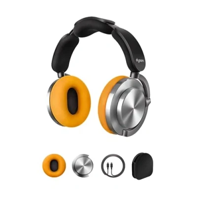 Image of DYSON OnTrac Wireless Bluetooth Noise Cancelling Headphones CNC Aluminium, Silver/Grey
