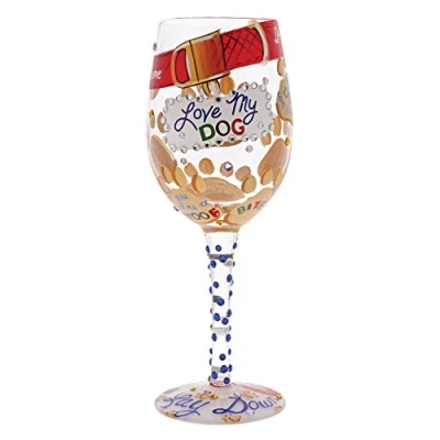 Image of Lolita Love My Dog Wine Glass