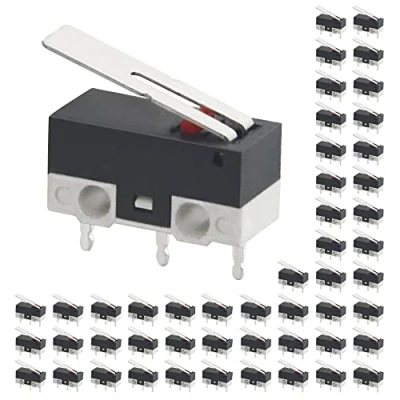 Image of WMYCONGCONG 50 PCS Micro Switch AC 2A 125V 3 Pin SPDT Limit Long Hinge Lever