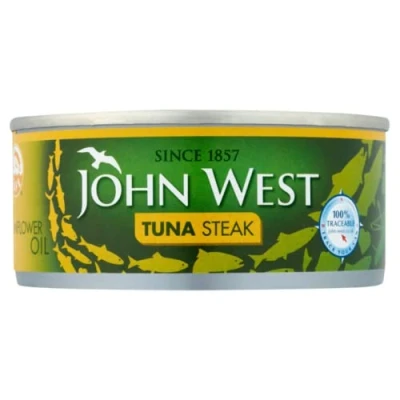 Image of 2 x John West Tuna Steak in Sunflower Oil 12 160g