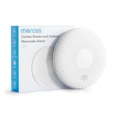 Image of Meross Carbon Monoxide Detector, Dual Sensor Smoke and Alarm, Alarm for home with Test/Silence Button, 10 Year Battery 85dB Fire EN 14604 &amp; 50291 Standard